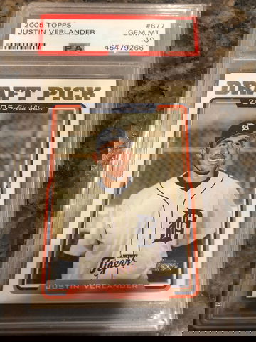 Justin verlander psa 10 topps