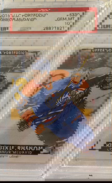 2015 upper deck portfolio Connor mcdavid PSA 10 pop 48