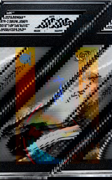 2023 Bowman Druw Jones Scouts' Top 100 Auto Gold Refractor