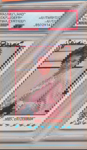 1990 Topps Gremlins 2 Mrs. Futterman Jackie Joseph Signed Autograph PSA/DNA