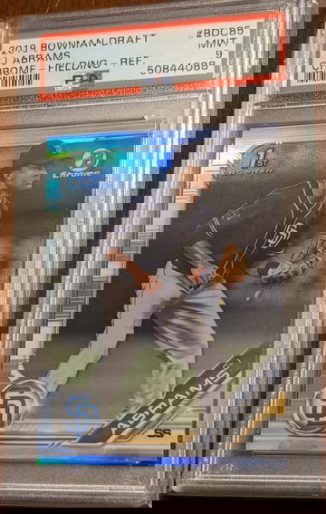 2019 Bowman Draft Chrome Refractor CJ Abrams PSA 9