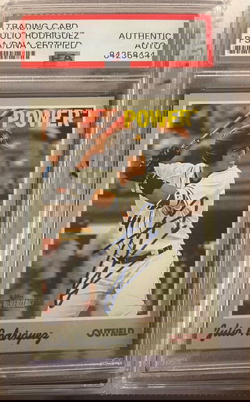 2019 Topps Heritage Minors Autograph Julio Rodriguez Psa Slabbed