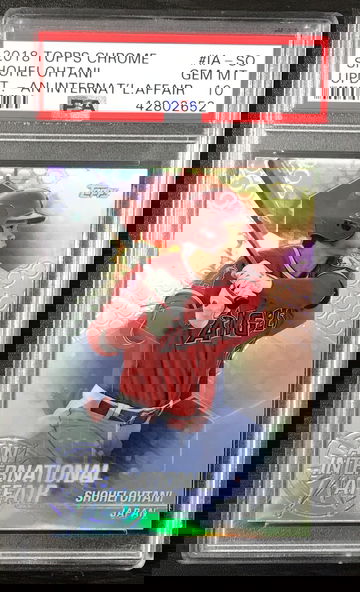 2018 Topps Chrome Update Shohei Ohtani PSA 10