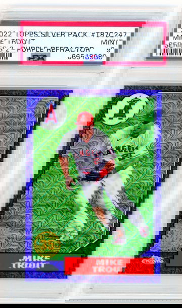 2022 Topps Silver Pack Series 2 #T87C247 Purple Refractor PSA 9 MINT!