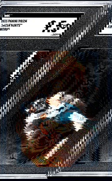 2023 Panini Prizm #F-1 Jalen Hurts Fireworks SGC 9.5