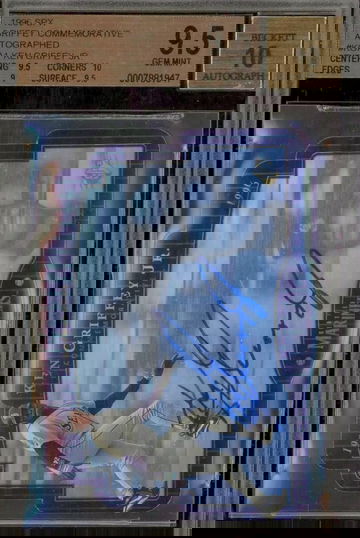 1996 SPx - Ken Griffey Jr #KGA1 Auto Commemorative Die-Cut BGS 9.5/10