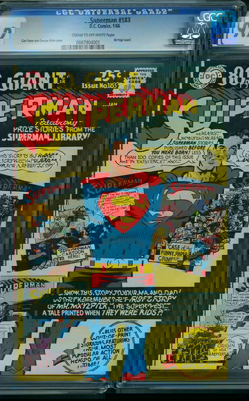 SUPERMAN #183, CGC 9.2 NM-