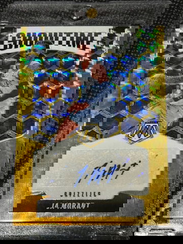 2024-25 Mosaic Ja Morant Showtime Signatures Gold Auto /10