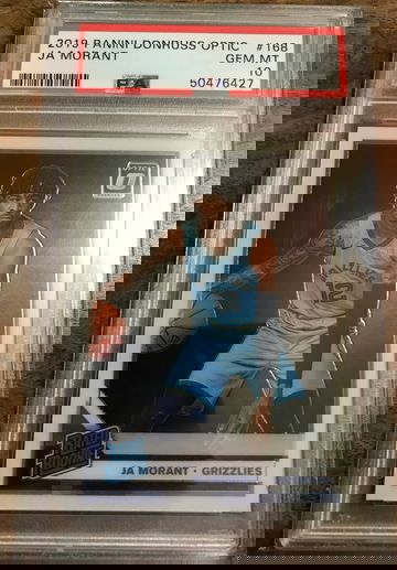 2019 PANINI DONRUSS OPTIC JA MORANT ROOKIE RC PSA 10 GEM MINT