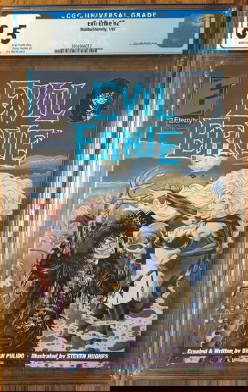 Evil Ernie #2 (1992) CGC 8.5 -- White pages; 1st Lady Death cover by Eric Mache