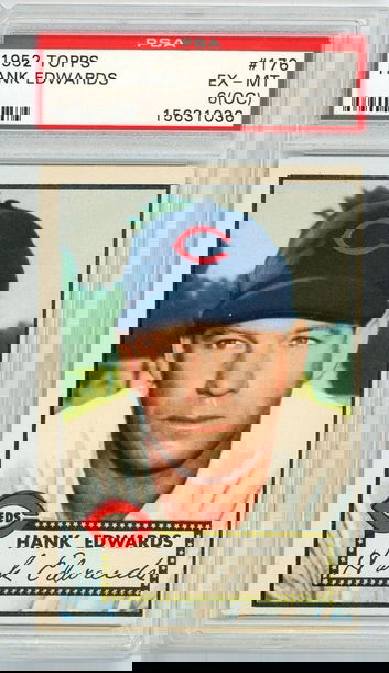 1952 Topps Hank Edwards #176 PSA 6 (OC) P1298