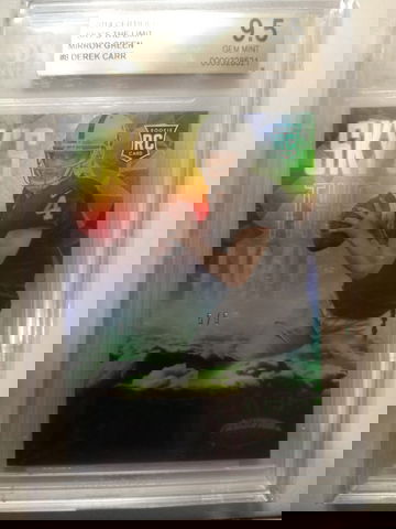 2014 Certified Sky's The Limit Green Derek Carr SSP RC 5/5 BGS 9.5