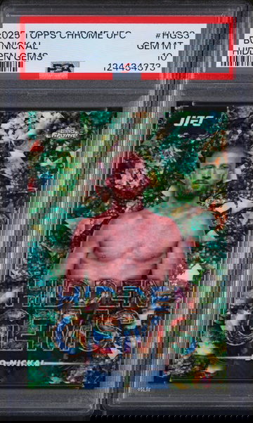 2025 Topps Chrome UFC Hidden Gems Bo Nickal #HGS3 PSA 10