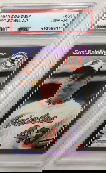 1989 Donruss Curt Schilling PSA 8