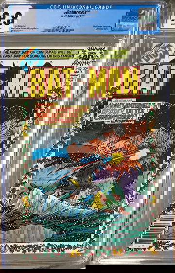 Batman #309 (1979) CGC 9.8 -- White pages; Jim Aparo Christmas cover and story