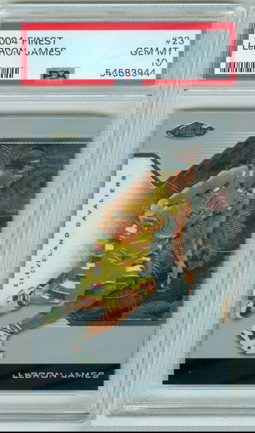 LeBron James 2004 Finest #23 PSA 10