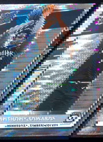 2020 Donruss Optic ANTHONY EDWARDS Pulsar Prizm Rated Rookie #151 TIMBERWOLVES
