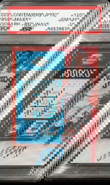 2020 Contenders Optic Tyrese Maxey - Red Wave Prizm SSP Auto RC PSA 10 GEM - POP 1