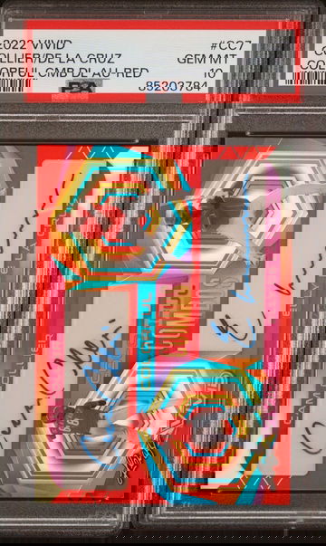 2022 Vivid Elly De La Cruz Cam Collier Dual Auto Red PSA 10