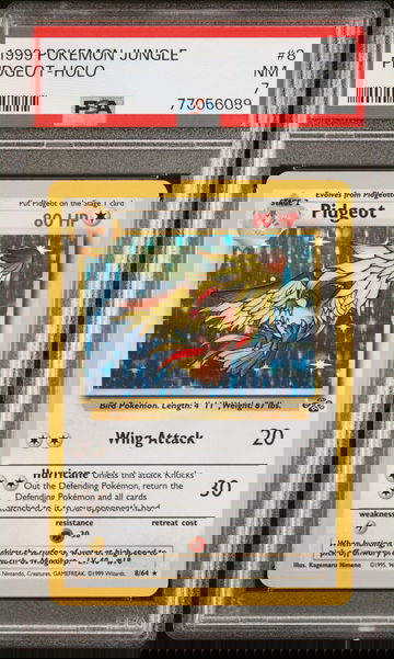 1999 Pokemon Jungle Holo Pidgeot #8A PSA 7