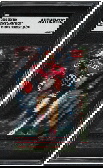 2000 Skybox Star Rubies Extreme Jerry Rice /50 #23SRE SGC AUTH