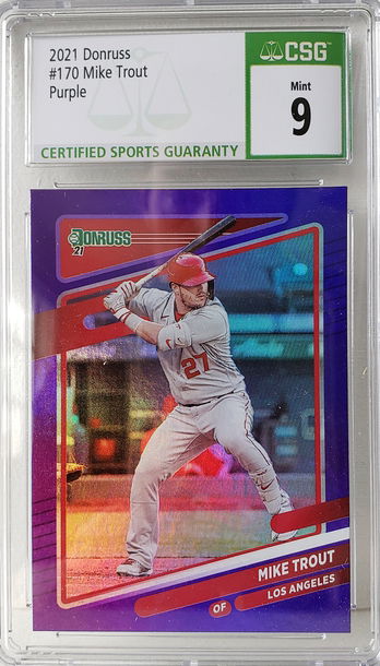 2021 Donruss Purple Mike Trout CSG 9