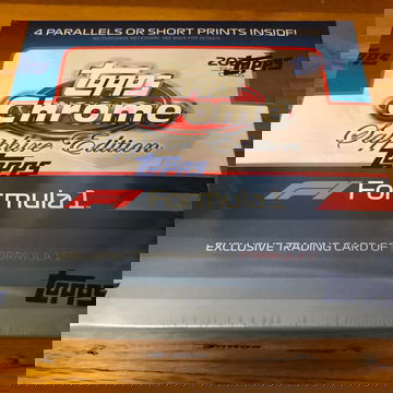 *READ - 2020 Topps Chrome Sapphire F1 Factory Sealed Box  *Tiny Plastic Tear