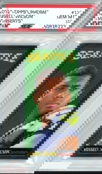 2012 TOPPS CHROME RUSSELL WILSON #12 1965 INSERTS ROOKIE RC PSA 10 GEM MT