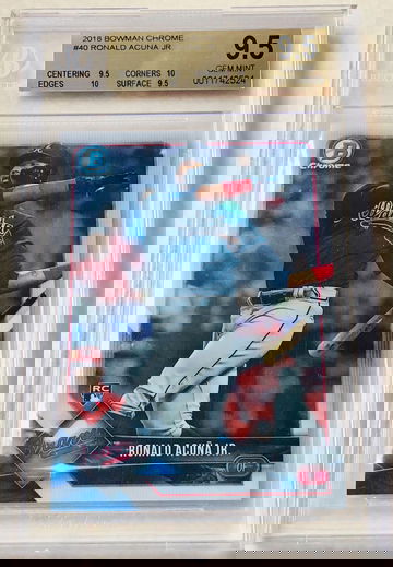 2019 Bowman Chrome Ronald Acuna Jr. Rookie BGS9.5 Gem Mint (HK)