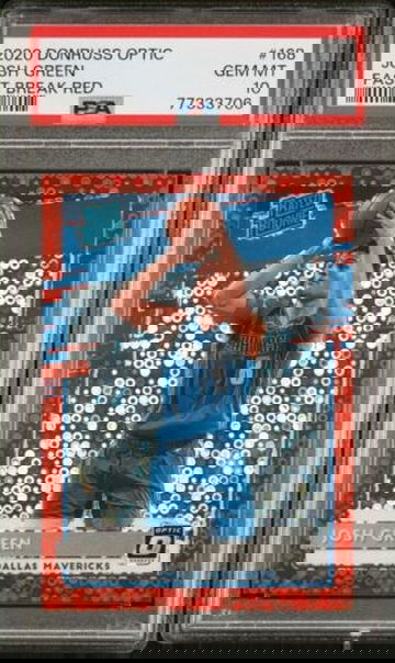 2020-21 Panini Donruss Optic Josh Green Fast Break Red /85 RC #168 PSA 10 POP 1