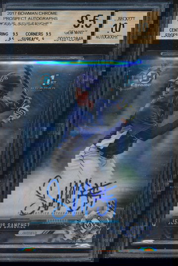 2017 Bowman Chrome Jesus Sanchez BGS 9.5/10