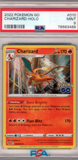 Charizard 2022 Pokemon Go Holo PSA 9
