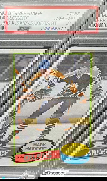 1980 O-Pee-Chee Mark Messier #289 PSA 8 - Well Centered!