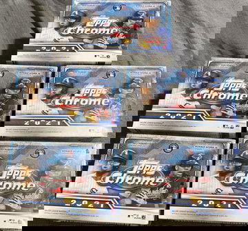 2021 Topps Chrome Blaster Box - 5 boxes