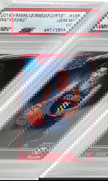 2018 Panini Donruss Optic Trae Young #198 PSA 10