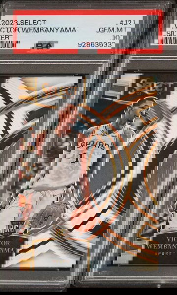 2023 Panini Select Victor Wembanyama Silver #121 Rookie RC PSA 10