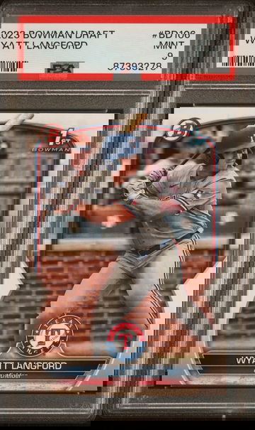 2023 BOWMAN DRAFT BD106 WYATT LANGFORD PSA 9