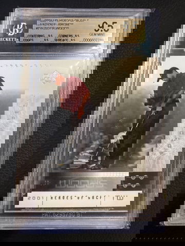 2001 Tiger Woods RC Promo BGS 9.5 