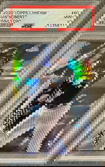 2020 Topps Chrome Luis Robert Refractor #60 RC PSA 9 MINT Chicago White Sox Rookie Card