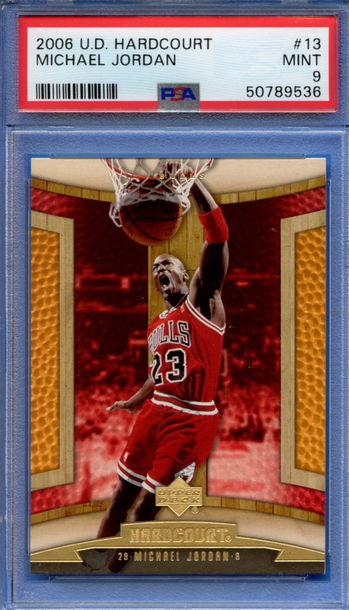 2006 U.D. Hardcourt Michael Jordan #13 Bulls PSA 9 MINT