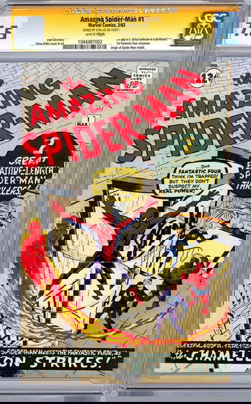 AMAZING SPIDER-MAN #1 CGC-SS 7.5 SIGNED STAN LEE ASM CREATOR PREMIERE ISSUE 1963