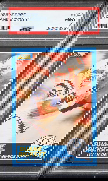 1989 Score Duane Bickett #104 Indianapolis Colts - PSA 9