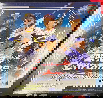 2021 Topps Chrome Sapphire Edition Baseball Factory Sealed Box