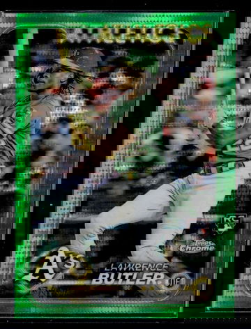 2024 Topps Chrome 5 Lawrence Butler Green Rookie Oakland Athletics