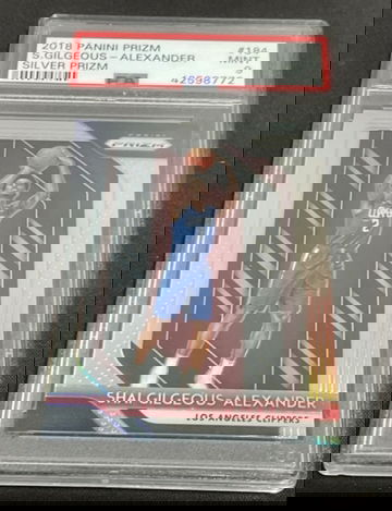 2018 Shai Gilgeous-Alexander prizm silver psa 9