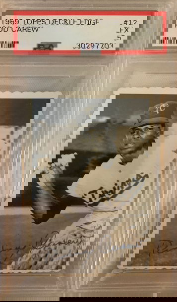 1969 Topps Deckle Edge Rod Carew #12 PSA 5