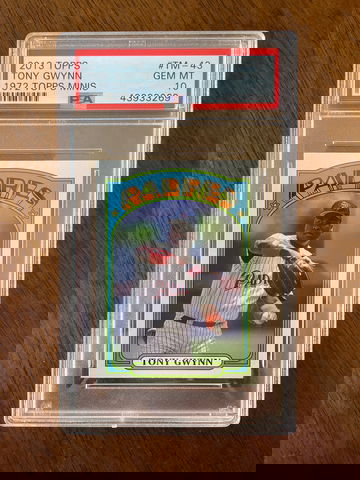 Tony Gwynn PSA 10 2013 Topps 1972 Topps Minis