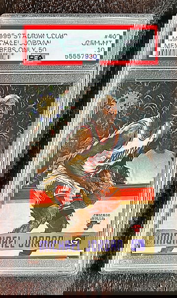 1995 Stadium Club Michael Jordan Members Only 50 #40 PSA 10 Pop 15