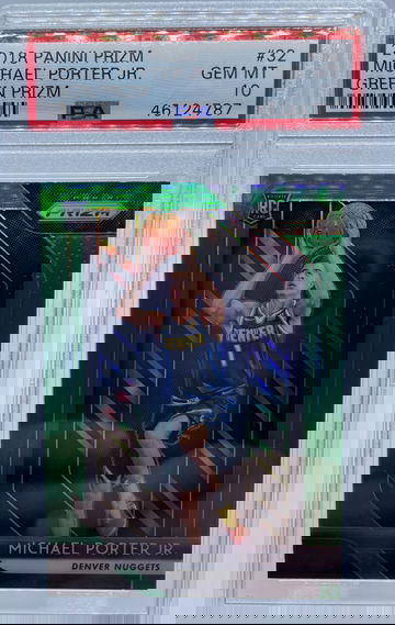 2018 Panini Prizm Michael Porter Jr. GREEN Prizm PSA 10 GEM-MINT