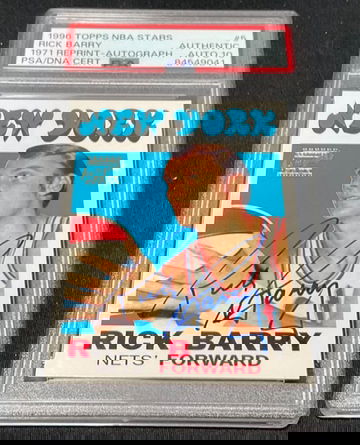 1996 Topps NBA Stars 1971 Rick Barry Auto
